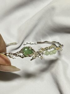 Bracelet Aventurine – Esprit Sauvage, Argent photo review