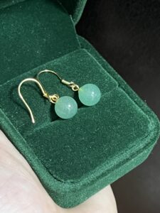 Boucles d’oreilles Aventurine – Éclat Doux, Argent photo review