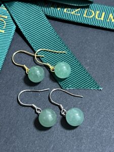 Boucles d’oreilles Aventurine – Éclat Doux, Argent photo review
