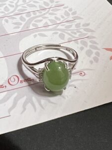 Bague Jade – Élixir de Sagesse, Argent photo review