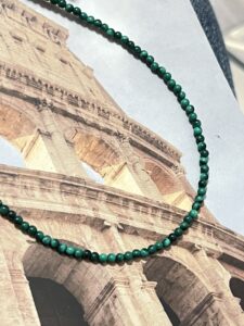 Collier Malachite – Élégance Naturelle, Argent photo review