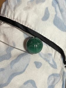 Collier Malachite – Sphère d’Harmonie, Argent photo review
