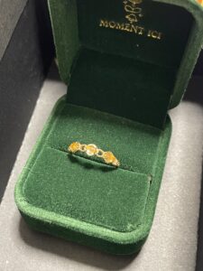 Bague Citrine – Lumière Dorée, Argent Plaqué Or photo review