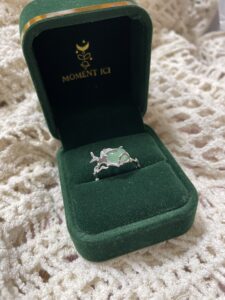 Bague Aventurine – Fleur Sauvage, Argent photo review