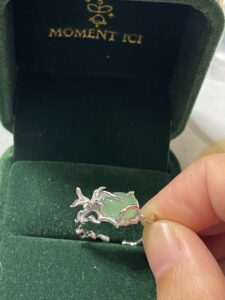 Bague Aventurine – Fleur Sauvage, Argent photo review