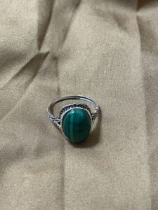 Bague Malachite – Héritage Intemporel, Argent photo review
