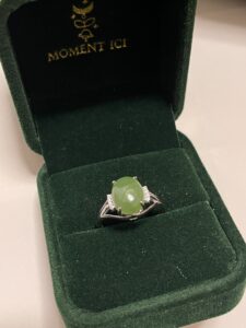 Bague Jade – Élixir de Sagesse, Argent photo review