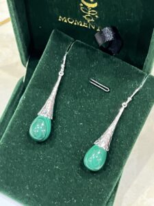 Boucles d'Oreilles Malachite – Transformation, Argent 925 photo review