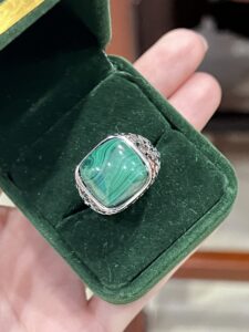 Bague Malachite – Trésor Antique, Argent 925 photo review