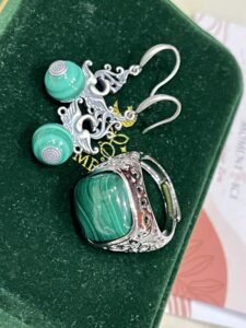 Bague Malachite – Trésor Antique, Argent 925 photo review