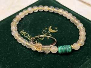 Bracelet Citrine et Malachite – Équilibre Abondant photo review