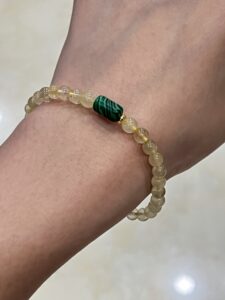 Bracelet Citrine et Malachite – Équilibre Abondant photo review