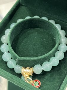 Bracelet Aventurine – Éclat de Paix, Plaqué Or photo review