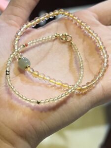 Bracelet Citrine et Jade – Aura de Prospérité photo review