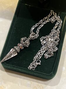 Collier Homme – Balise du Brave, Argent photo review