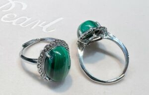 Bague Malachite – Élégance Vintage, Argent 925 photo review