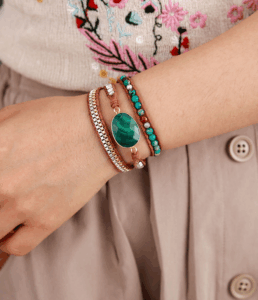 Bracelet Wrap Malachite – Harmonie Bohème photo review