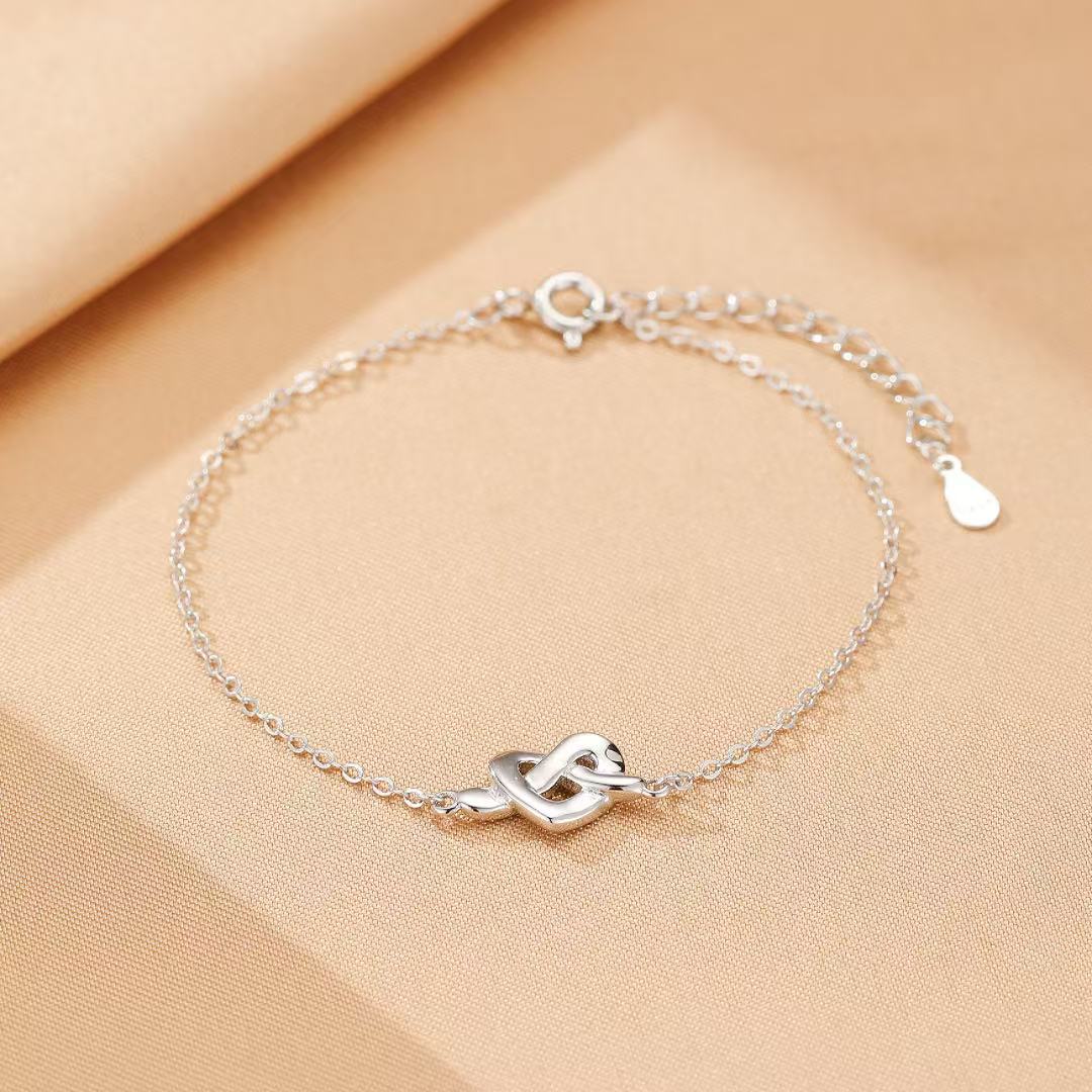 Bracelet Couple – Promesse Infinie, Argent