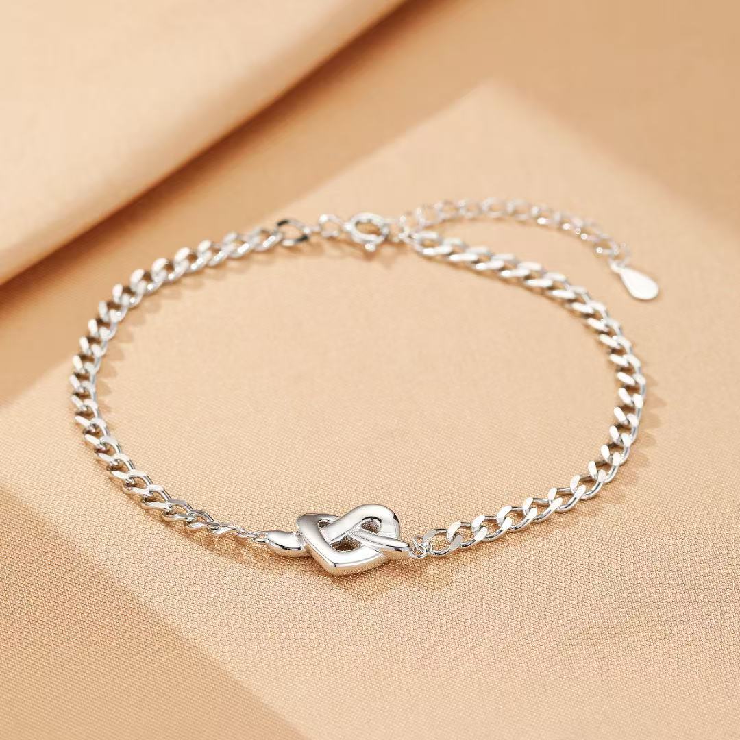 Bracelet Couple – Promesse Infinie, Argent