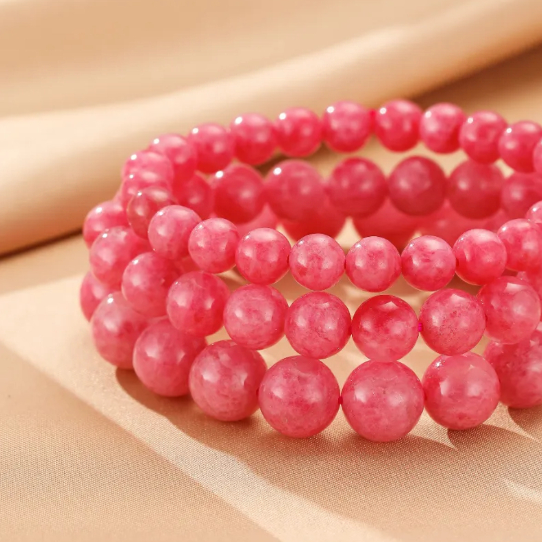 Bracelet Rhodonite – Douceur Émotionnelle