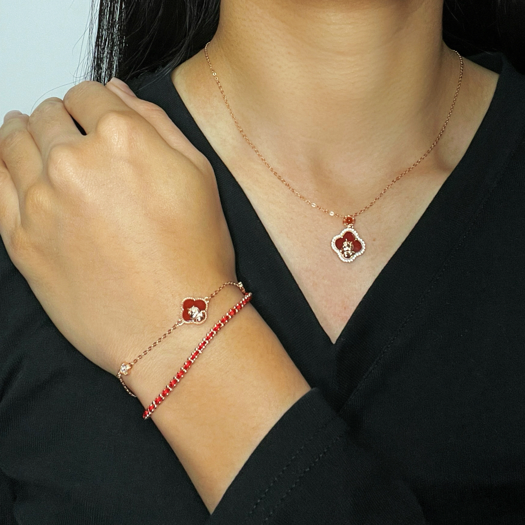 Collier Cheval – Esprit Libre, Argent Plaqué Or Rose