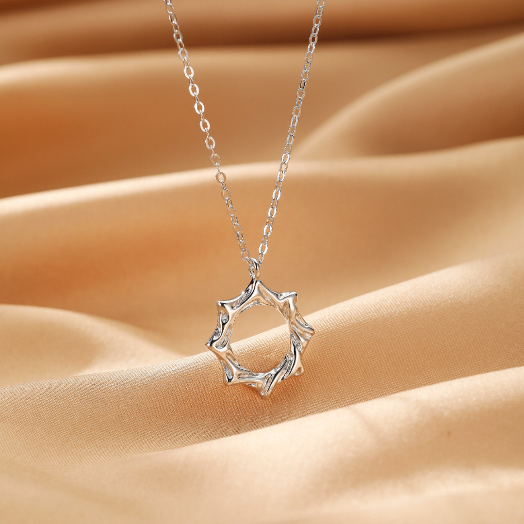 Collier Couple – Soleil et Lune Éternels, Argent