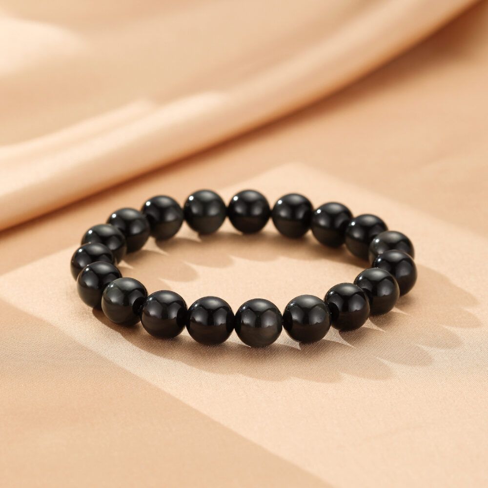 Bracelet Obsidienne Arc-en-Ciel – Énergie Subtile