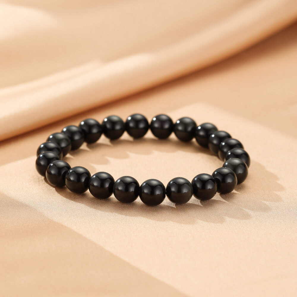 Bracelet Obsidienne Arc-en-Ciel – Énergie Subtile