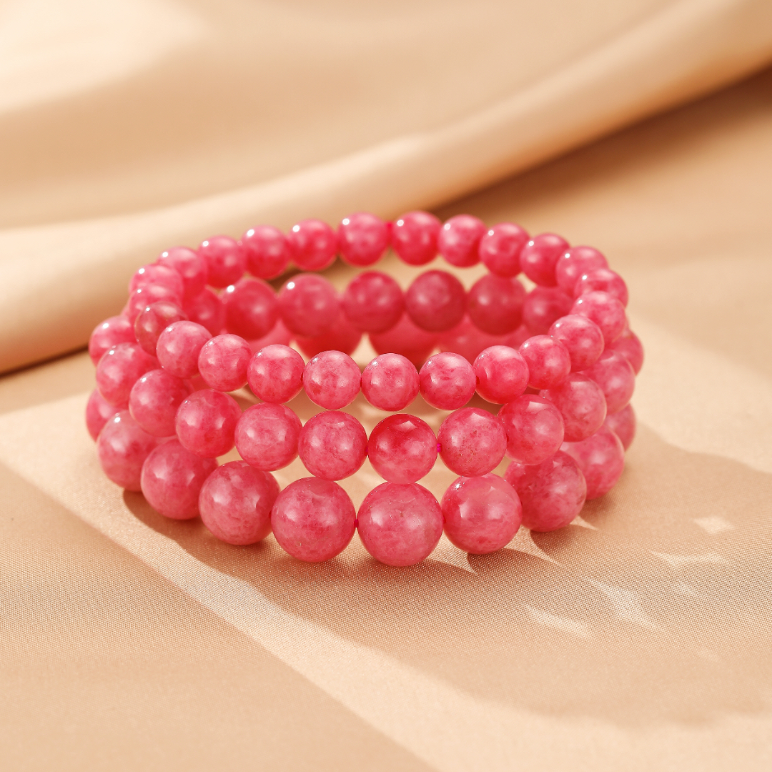 Bracelet Rhodonite – Douceur Émotionnelle