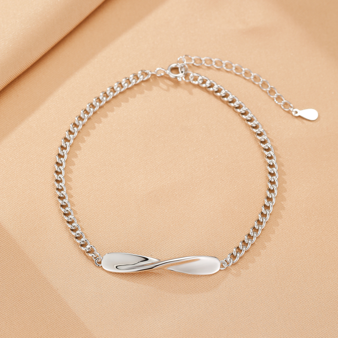 Bracelet Couple – Harmonie Liée, Argent