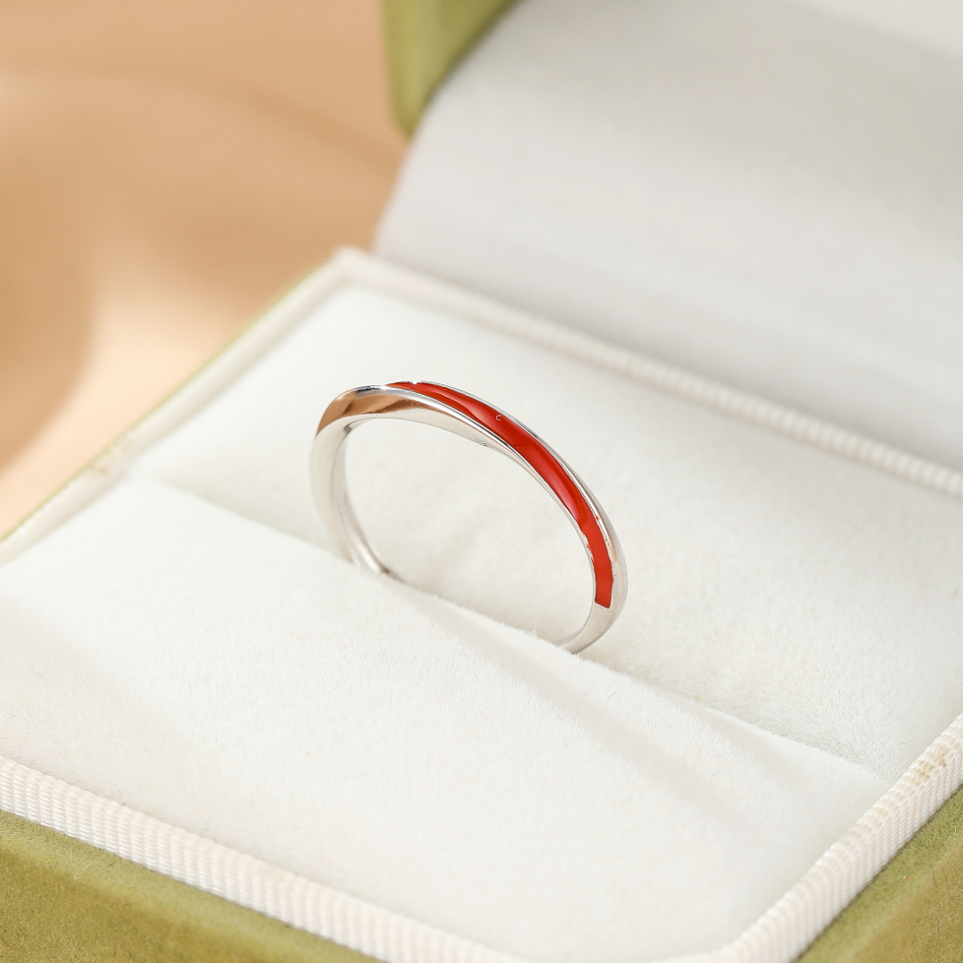 Bague Couple – Lien Ardent, Argent