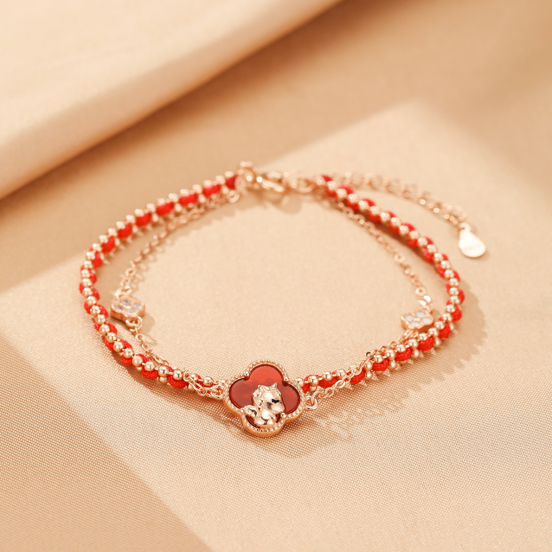 Bracelet Cheval – Esprit Libre, Argent Plaqué Or Rose