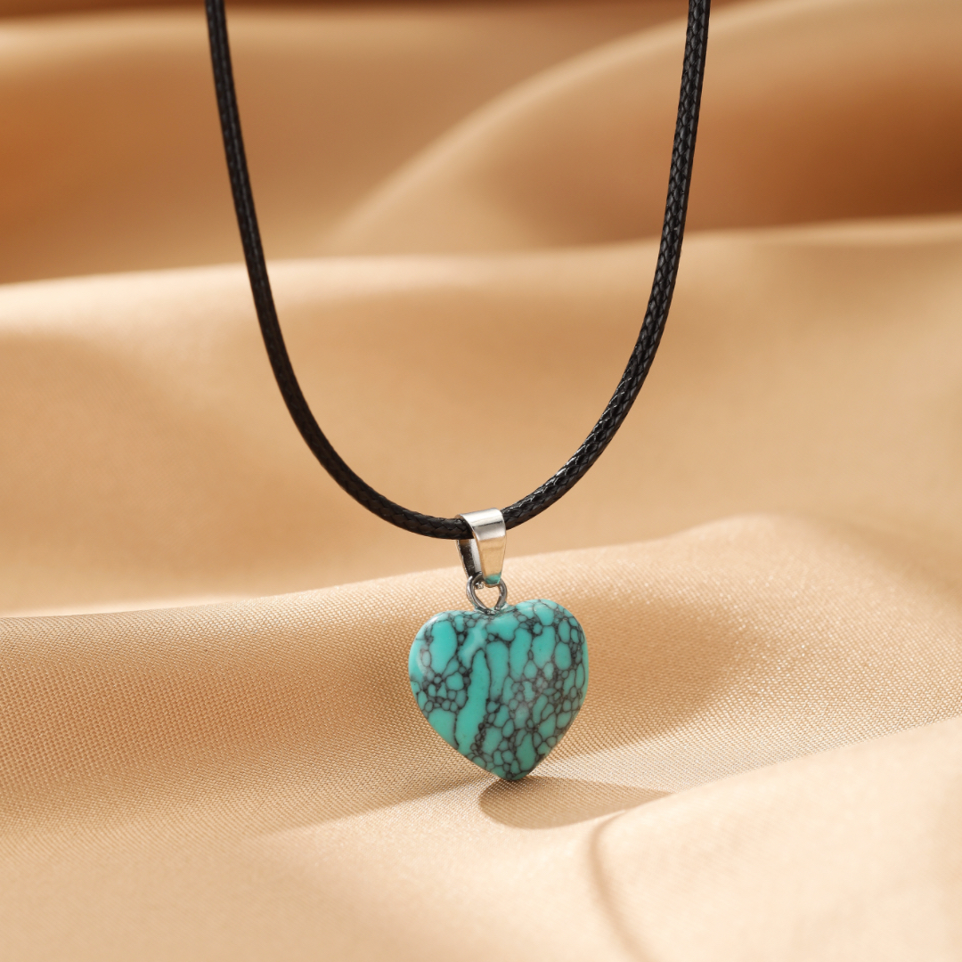 Collier Turquoise – Cœur Protecteur