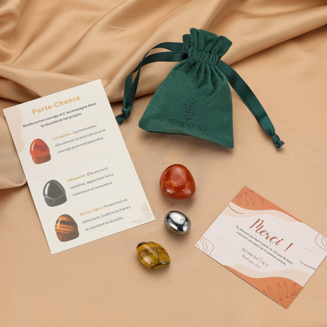 Pochon de pierres roulées – Porte-Chance