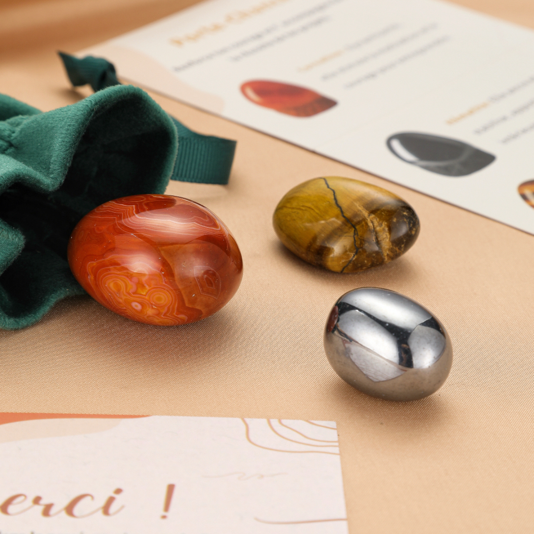 Pochon de pierres roulées – Porte-Chance