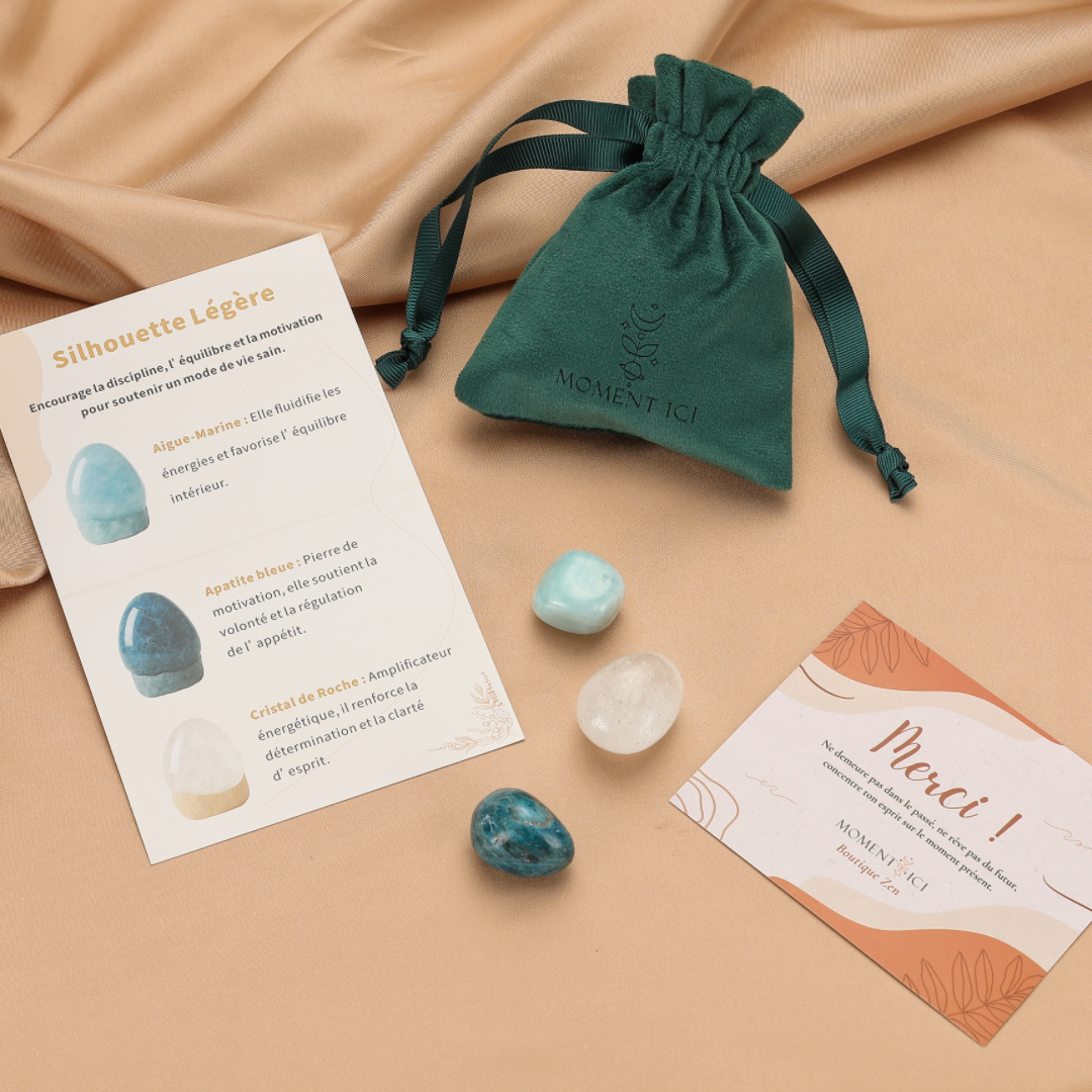 Pochon de pierres roulées – Silhouette Légère