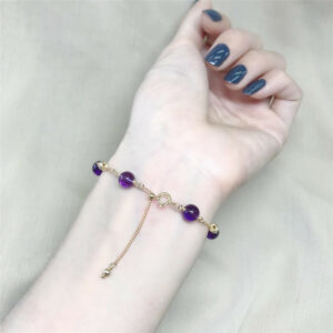 Bracelet Améthyste – Rayonnement Violet photo review