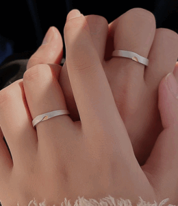 Bague Couple – Cœur Enlacé, Argent photo review