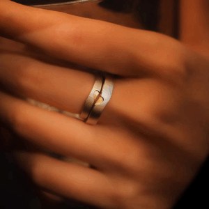 Bague Couple – Cœur Enlacé, Argent photo review
