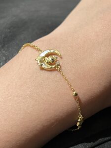 Bracelet Cheval – Rêve Étoilé, Argent Plaqué Or photo review