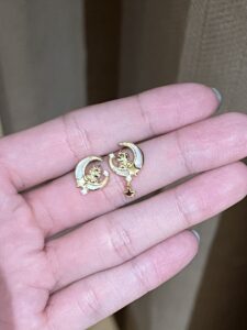 Boucles d’oreilles Cheval – Rêve Étoilé, Argent Plaqué Or photo review