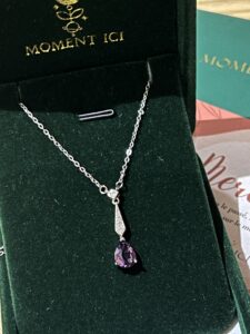 Collier Améthyste – Élégance Moderne, Argent photo review
