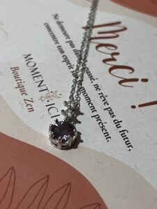 Collier Améthyste – Élixir de Lumière, Argent photo review