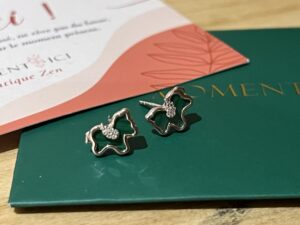 Boucles d'Oreilles Malachite Cheval – Élégance Libre, Argent photo review