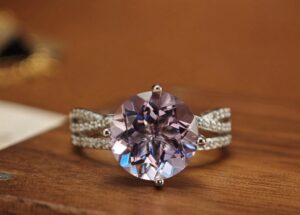 Bague Améthyste – Bonheur Céleste, Argent photo review