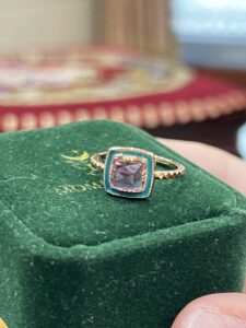 Ensemble Parure Améthyste – Lys, Argent Plaqué Or photo review