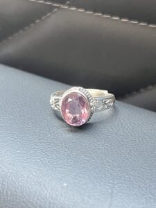 Bague Améthyste ou Citrine – Floral Mystique, Argent photo review