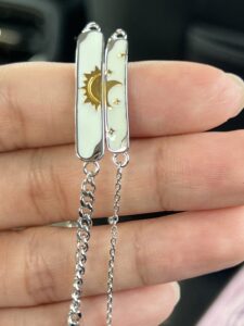 Bracelet Couple Lune et Soleil – Accord Astral, Argent 925 photo review