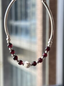 Bracelet Grenat – Épure Protectrice, Argent photo review