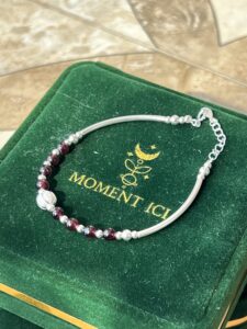 Bracelet Grenat – Épure Protectrice, Argent photo review